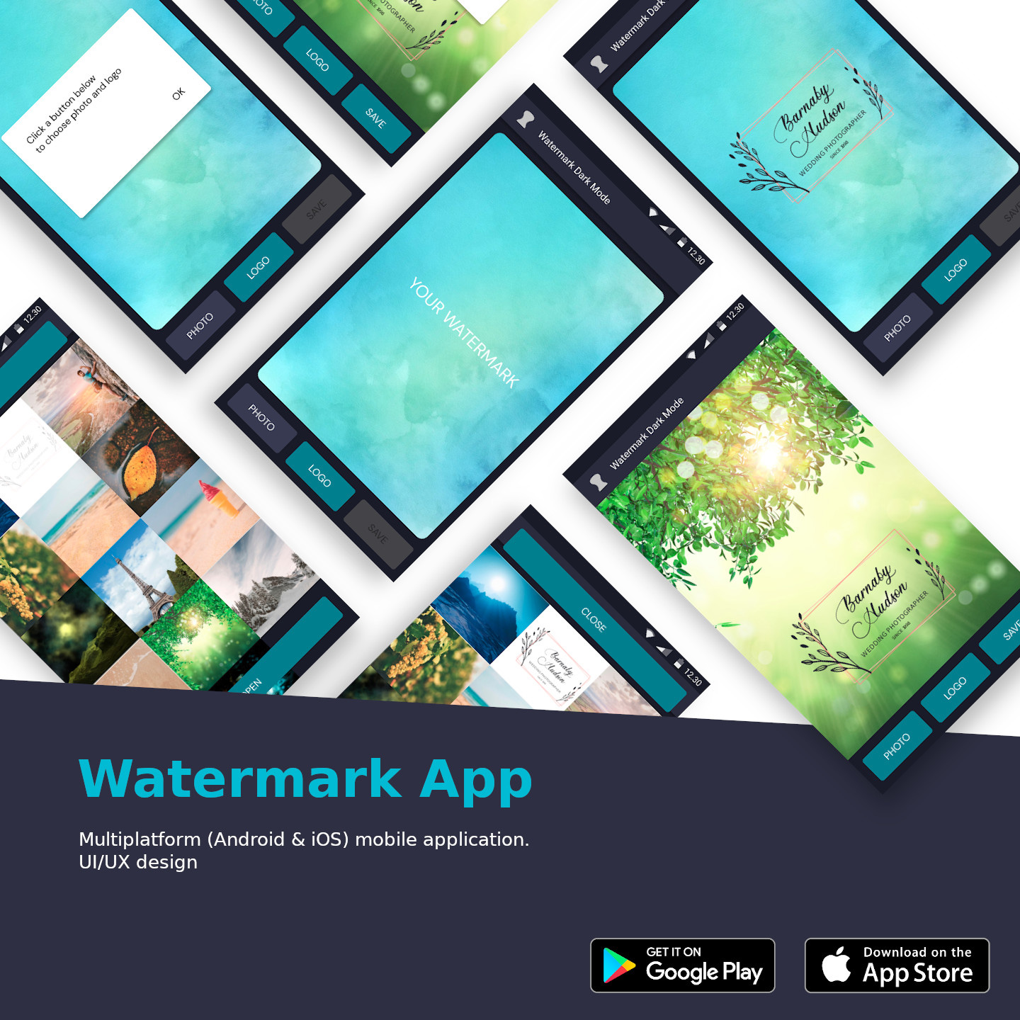 Watermark mobile application on React Native